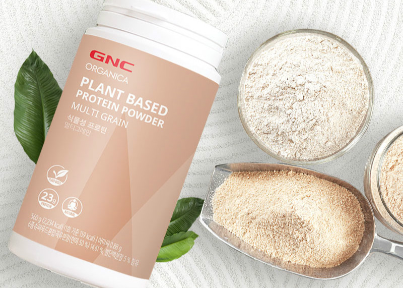 GNC健安喜Organica混合谷物全植物蛋白质粉560克